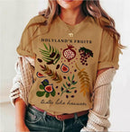 7 Species of Israel Shirt Fruits Israel Market Sweatshirt Sweater Israeli Artist Israel Art Sukkah Fruit Art Decoration gift Jewish Holiday