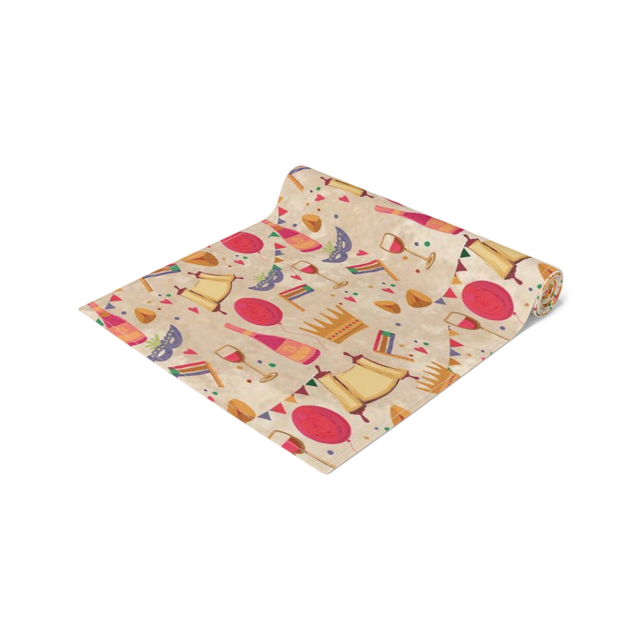 Personalized Purim Table Runner Decoration Jewish gifts Israel Mishloach Manot gift Holiday Israeli Artist Decor Art customized Costume