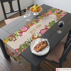 Personalized Shabbat Challah Cover Shabbat Shalom 7 Species Israel Table Runner Jewish Art Israel Gift Customized Table Decor Jewish gifts
