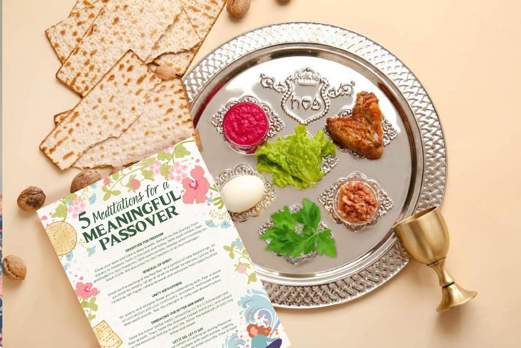 Passover Mediation Page Seder Printable Passover Table Game Engaging Passover Questions Seder Night Passover Printable Activity Pesach Gift