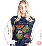 Watermelon Shirt Tel Aviv Market Am Yisrael Chai graphic tees tshirt jewish gift Israeli Artist Hashana Jewish Art Holiday Gifts Shana Tova