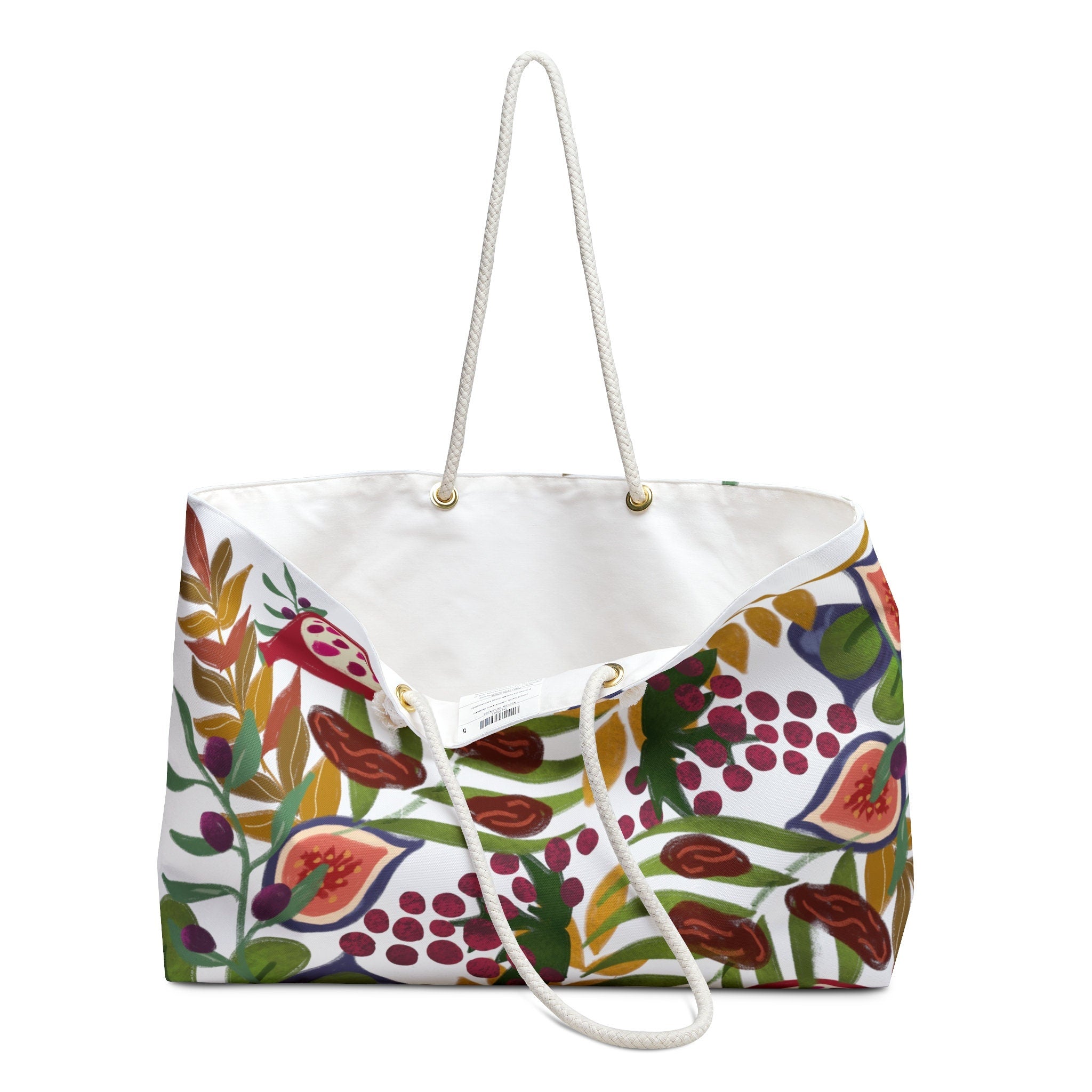 7 Species of Israel Weekender Bag Israel Art Jewish Gift Hanukkah Am Yisrael Chai Fruit bag Bag Women Weekender Tote Bag Rope Handle Tote