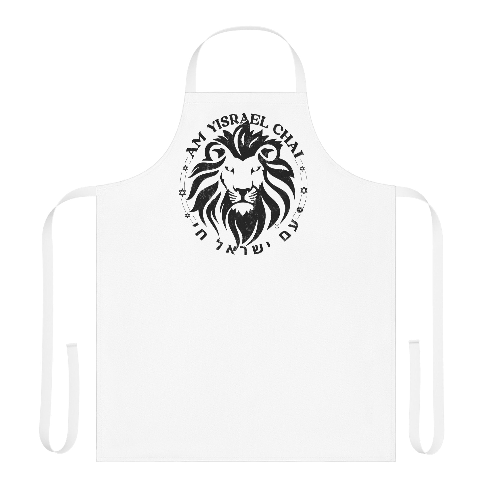Am Yisrael Chai Apron, Lion Zion Lion Judah kitchen, jewish gifts, israel art, israeli, hanukkah, hanukkah gifts, cooking, kitchen decor
