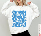 Shalom Peace Sweater Hoodie Shirt woman man shirt unisex jewish gift Israel Sweatshirt Jewish Shirt Hanukkah Israel Art Dove Peace Tshirt