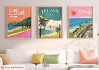 3 Beach Art Prints or Frame Art Poster Am Yisrael Chai Jewish Gift Israeli Artist Jewish Gifts Wall Art Poster Israel Beaches Art City Art