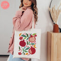 Pomegranates of Israel Fruits Tote Bag Israel Art Jewish gift Art woman gift shopping everyday bag fruit Hanukkah AM yisrael shabbat gifts