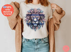 Rising Lion Shirt Israel Lion Am Yisrael Chai T-Shirt Nation Who Rises Like a Lion Jewish Pride Shirt Hebrew Shirt Israel IDF Israeli Flag