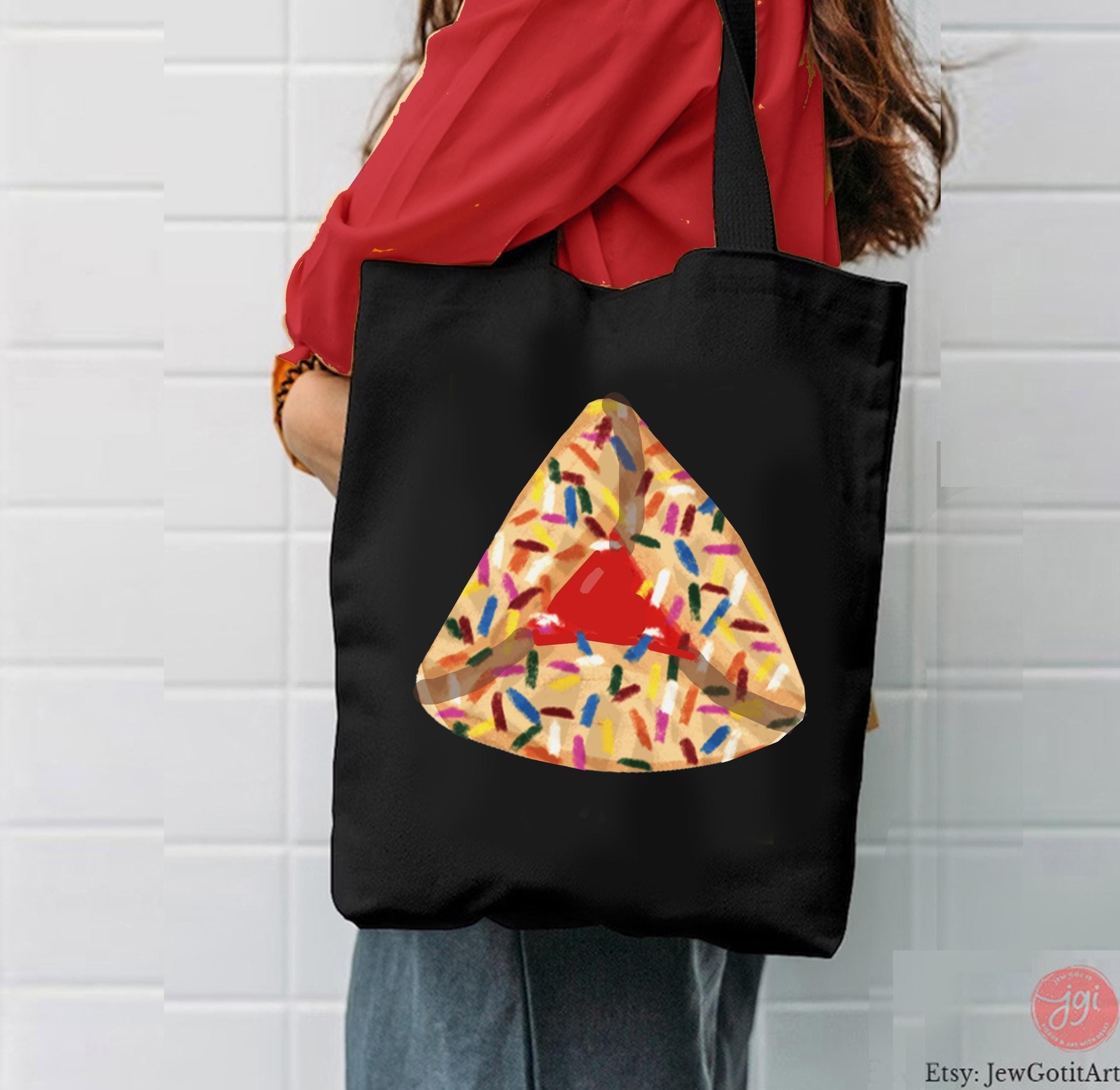 Purim Hamantaschen Tote Bag Mishloach Manot Queen Hearts Queen Esther Jewish Gift Israeli Art Yisrael Chai Megillah Costume Purim Holiday