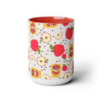 Rosh Hashana Apple Honey Mug Accent Coffee Mugs 11 oz 15 oz red blue Am Israel Chai jewish gift Israelite Israeli Rosh Hashanah gifts
