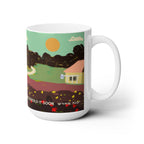 Kibbutz Be'eri Mug Jewish gift Israel art Israeli artist coffee cup coffee mug tea Ceramic 11oz 15oz work mug morning gifts Israel Artist