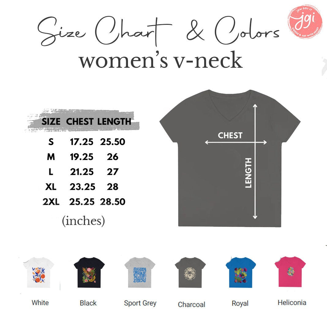 Any Design on Women's V-Neck Shirt, Unisex Jersey Short Sleeve V-Neck Tee, Hanukkah hanukkah gifts tshirt graphic tee Israel art, Am Yisrael