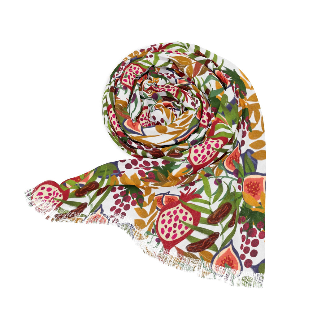 7 Species Israel Scarf Head Headwrap Light Scarf Women fabric Hair Cover Covering Jewish Israeli Artist Fruits Art Am Yisrael Chai Passover