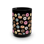 Donut Mug 11oz 15oz Am Yisrael Chai Hanukkah gifts jewish art coffee Ceramic Israel jewish food art dessert Israeli Artist Israel Art