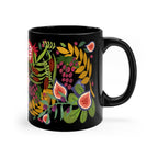 7 Fruits of Israel Black Mug 7 Species of Israel Mug, tea cup coffee Ceramic Mug 11oz 15oz work mug morning mug Jewish gift israeli Artist