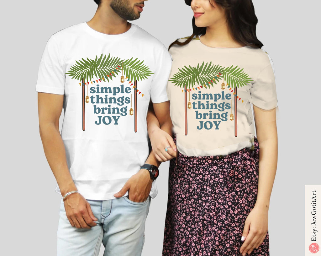 Sukkot Joy Shirt Unisex Rosh Hashanah Israeli Artist tshirt Sweatshirt Sukkah Feast of the Tabernacle Decoration gift kid Jewish Holiday