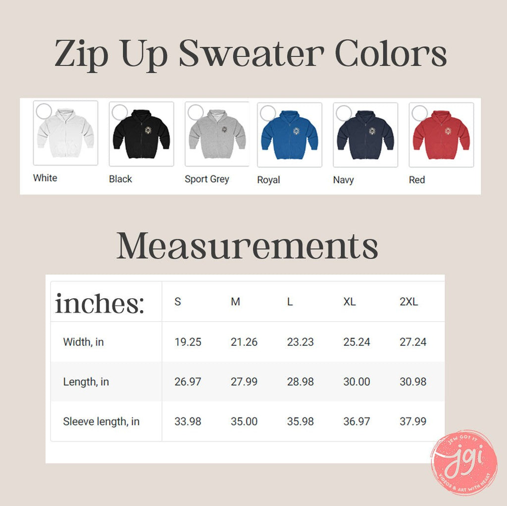 Am Yisrael Chai Zip Hooded Sweatshirt Lion Zion Unisex Heavy Blend Full , zip up hoodie, zip up hoodies, israelite, israeli sweater, jew art