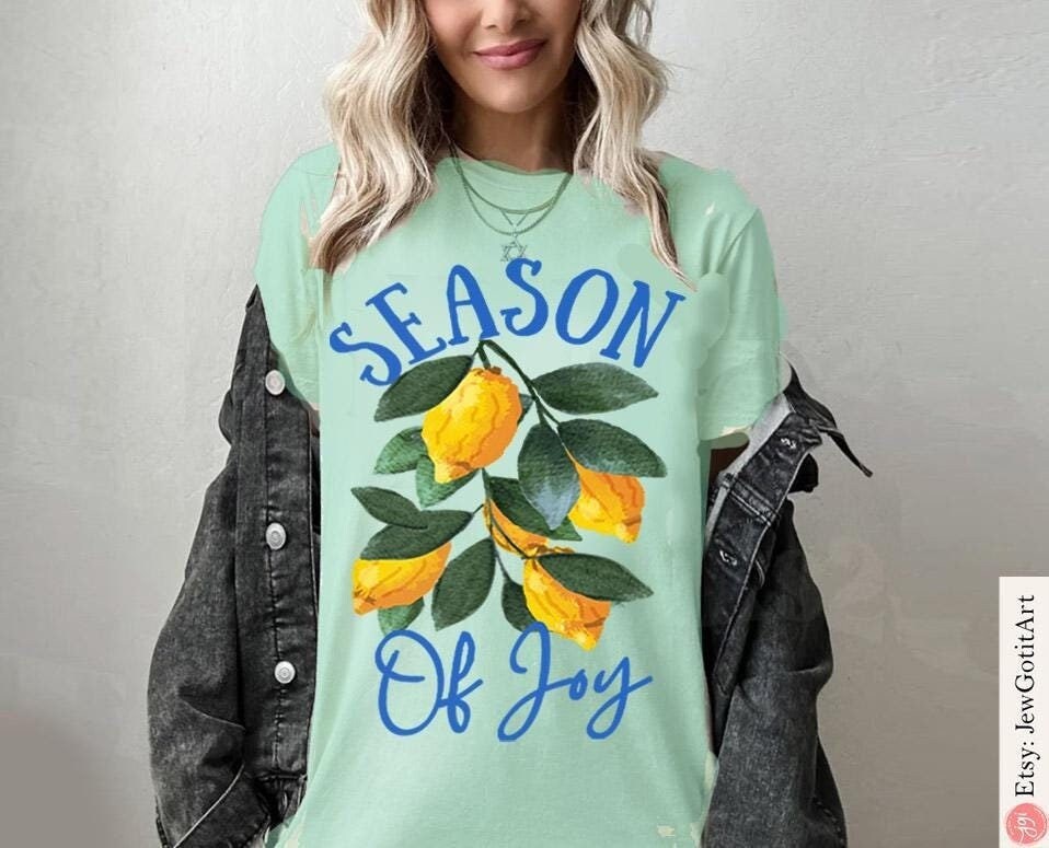 Etrog Sukkot Shirt Unisex Rosh Hashanah Israeli Artist tshirt Sweatshirt Sukkah Feast of the Tabernacle Decoration gift kid Jewish Holiday