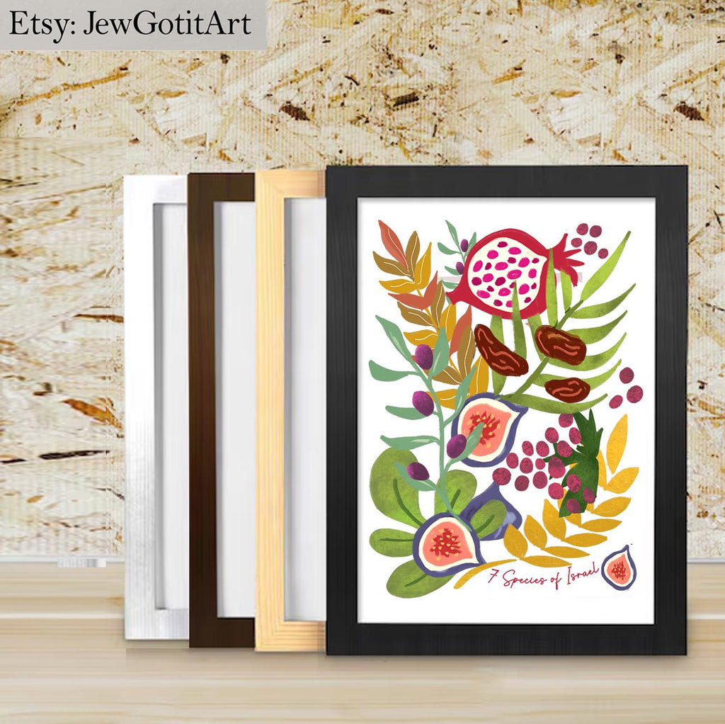 Kalanit Flower Wall Art Israel National Flower Jewish Gift Print Am Yisrael Chai Red poppy Red flower Jewish Gift Israel Art Am Yisrael Chai