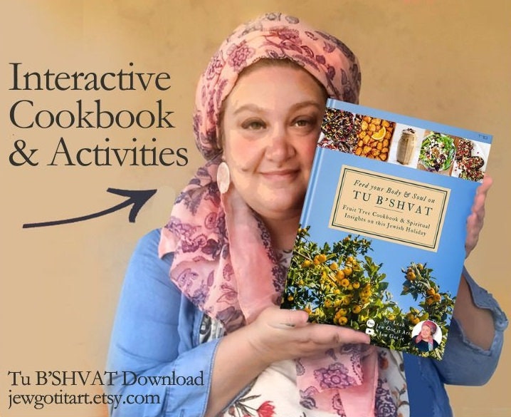 Tu BiShvat Cookbook Digital Download Kosher Recipes Blessings Jokes for Spiritual Preparation Jewish Holiday Celebrating Trees in Israel