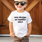 Toddler Shirt Pick Any Design on Shop to go on Shirt Short Sleeve Tee tshirt, jewish gift kid, customized personalized gift Jewish Gift Art