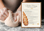 Challah Blessings Printable Sheet Download Brachot | 7 Steps How to Separate Challah, Jewish Holiday Holidays Gift, Kitchen Decor