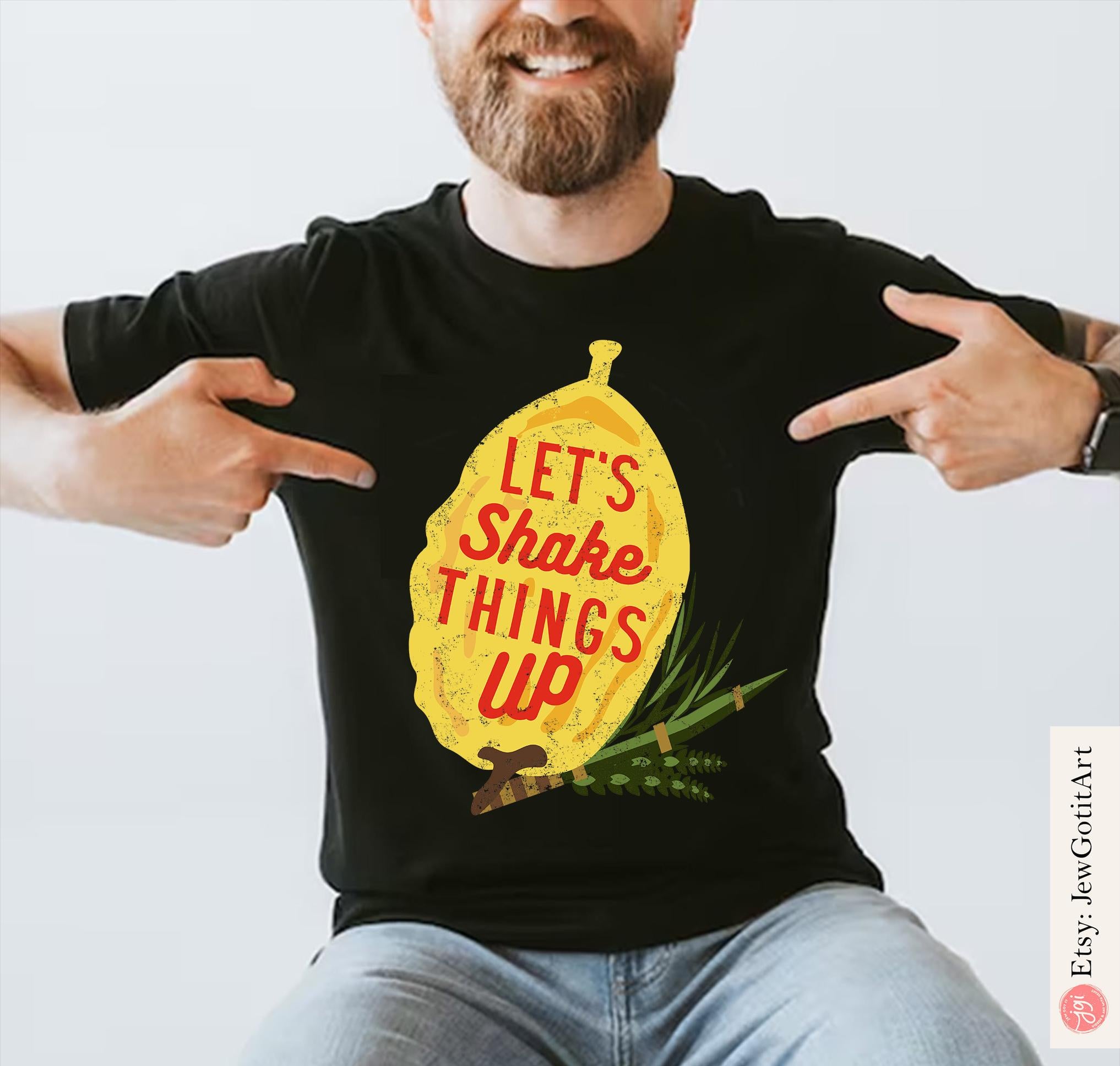 Etrog Sukkot Shirt Unisex Lulav Rosh Hashanah Israeli Artist tshirt Sweatshirt Sukkah Feast of Tabernacle Decoration gift kid Jewish Holiday