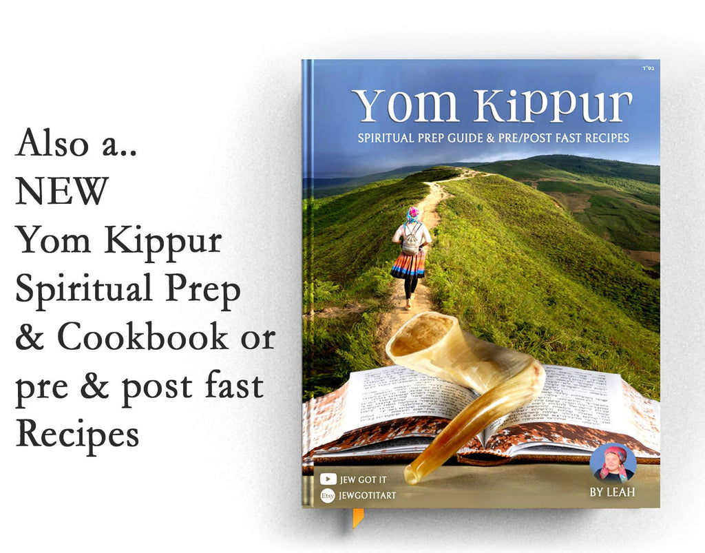 Rosh Hashanah Cookbook Download, Recipes, blessings, Spiritual Preparation, Ebook, shana tova, Printable, Jewish New Year, Digital, simanim