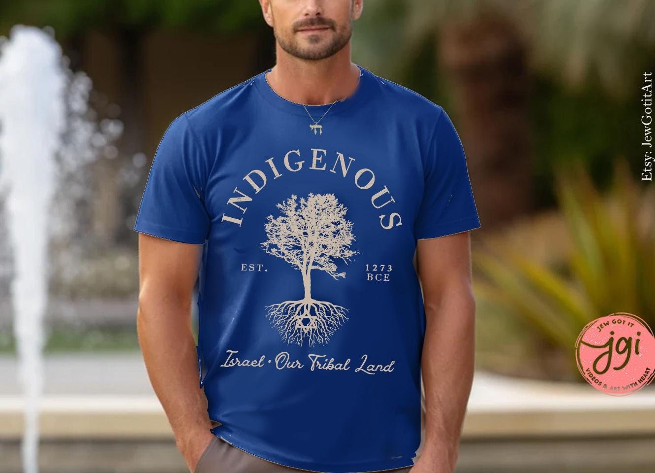 Indigenous Israel Tribal Land Tshirt woman man shirt, jewish gift, Est. 1273 israeli tshirt israelite Am Yisrael Chai Jewish Star David Tree