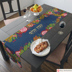 Personalized Shabbat Table Runner Challah Cover Shabbat Shalom 7 Species Israel Jewish Art Israel Gift Customized Table Decor Jewish gifts