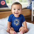 Am Yisrael Chai Lion Baby Onesie Infant Baby Rib Bodysuit, jewish gift, israel onesie, baby gift, lion onesie, one year old, lion shirt