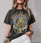 Rising Lion Shirt Israel Lion Am Yisrael Chai T-Shirt Nation Who Rises Like a Lion Jewish Pride Shirt Israel IDF Lion Zion Lion of Judah