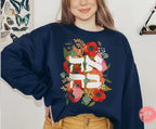 Ahava Flower Sweatshirt Design Unisex Trendy tee Israeli Artist Israel Art Jewish Holiday Passover Support Israel Flowers Nature Gift Love