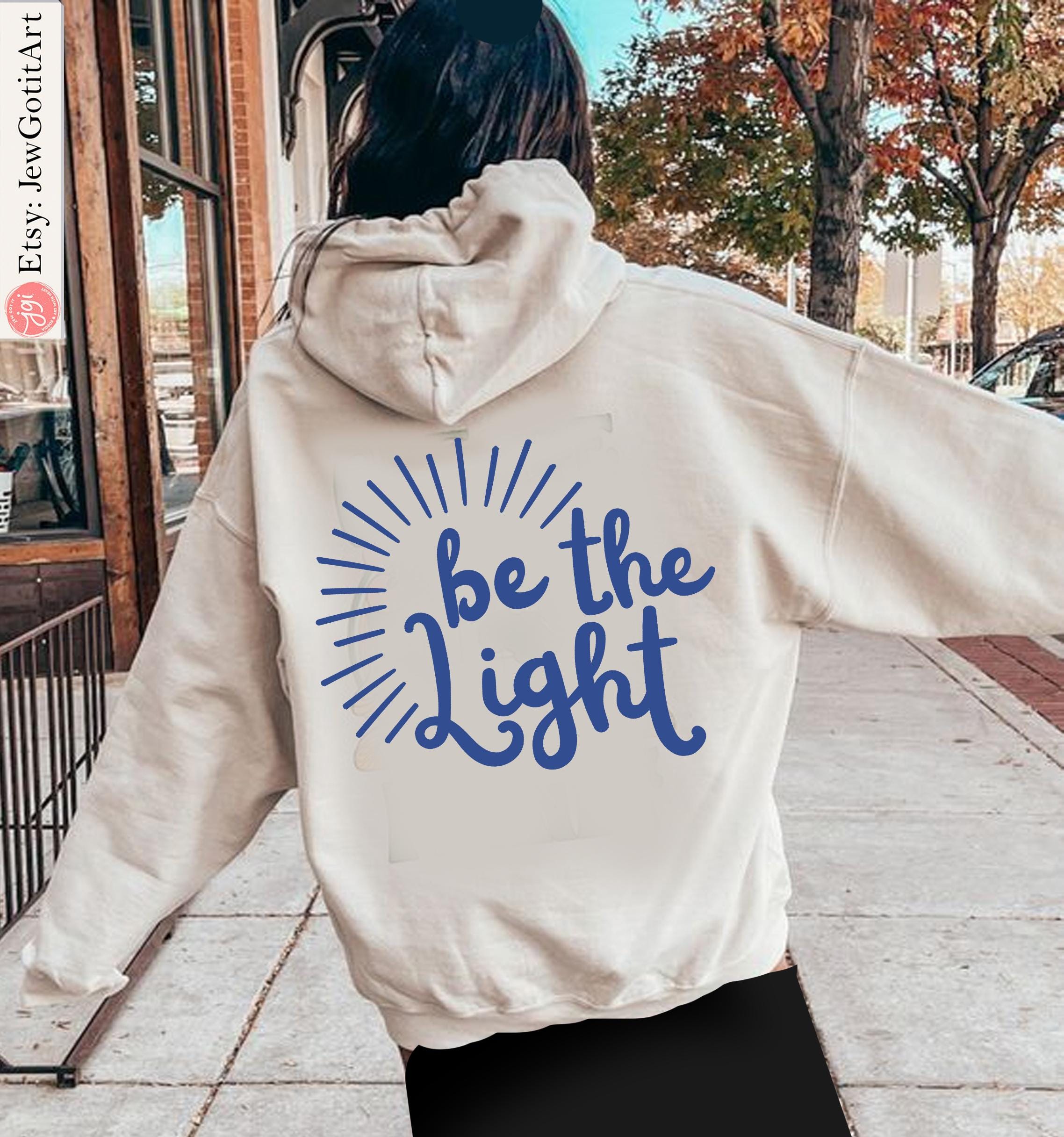 Be the Light Hanukkah Tshirt unisex Menorahs Shirt woman, man shirt jewish gift, Israel Shirt Jewish Shirt Chanukah Israeli Artist Holiday