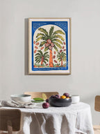 Palm Trees of Israel Wall Art Poster Print Israel Jewish Israel Jewish gift Hand drawn Israel poster Prints Hebrew Am Yisrael Chai gifts