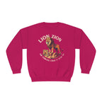 Lion Zion Am Yisrael Chai Sweatshirt Unisex Crewneck Sweatshirt, Israel, Jewish gift, jewgotitart, hanukkah, proud jew, israelite pride