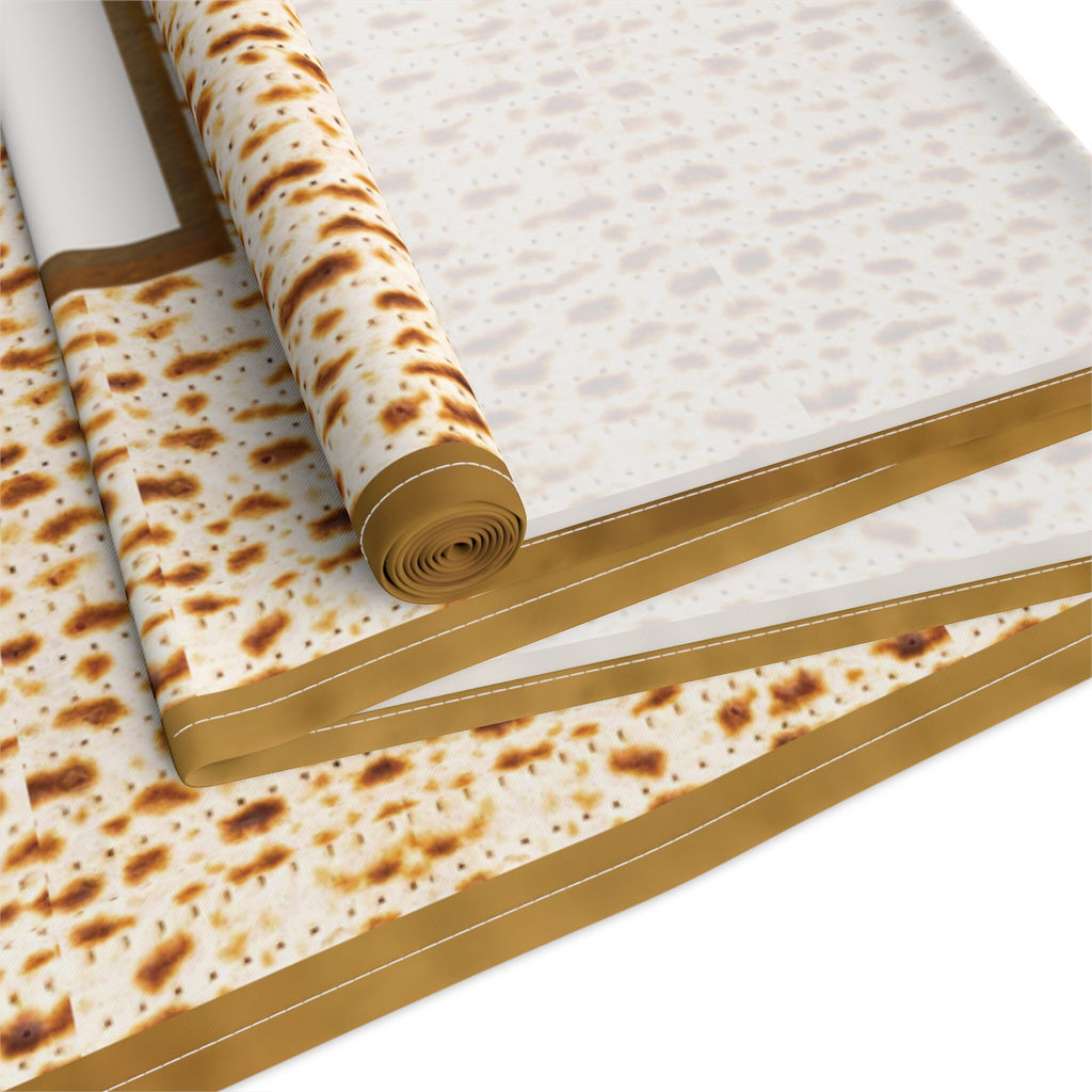 Personalized Matzah Table Runner Passover Jewish Art Israel Gift Seder Plate Decoration Customized Decor Matza Israeli Artist Pesach gifts