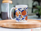 Yafo Jaffa Israeli Oranges Mug 11oz 15oz Am Yisrael Chai, jewish art coffee cup Ceramic Mug Israel jewish gift Rosh Hashanah Gift Israel Art