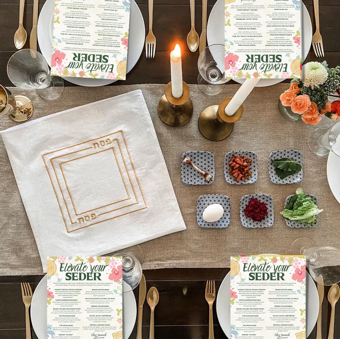 Interactive Passover Seder Question Printable Passover Table Game Engaging Passover Questions Seder Night Passover Printable Activity Gift