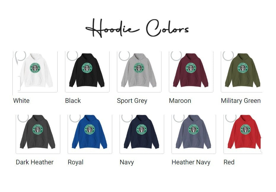 Starbucks Shabbat Shalom Hoodie Unisex Heavy Blend Hooded Sweatshirt, graphic, israel, art, jewish, jewish gift Israelite, Israeli Pride