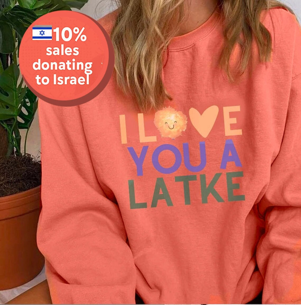 Hanukkah Sweater, I love you a Latke