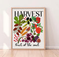 Harvest Wall Art 7 Species of Israel Botanical Print Shavuot Decor Farm Kitchen Art Jewish Holiday Gift Garden-Inspired Design Israel Art