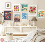 Flower Market Kalanit Flower of Israel Wall Art Poster Print Israel Jewish gift Hand drawn Flowers Art Yisrael Chai gifts Israeli Artist