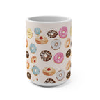 Donut Mug 11oz 15oz Am Yisrael Chai Hanukkah gifts jewish art coffee Ceramic Israel jewish food art dessert Israeli Artist Israel Art