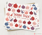 Rosh Hashanah Shana tova Greeting Card Set Pomegranate Jewish Holiday Greeting Cards pomegranates gifts shana tova card rosh hashana