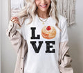 Love Donuts Hanukkah Tshirt unisex Shirt woman, man shirt, jewish gifts Israel Art Jewish Shirt Chanukah Israeli Artist Holiday Jelly Donut