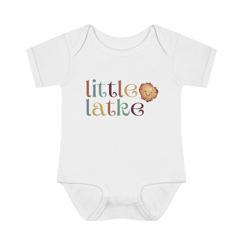 Latke Baby Onesie Infant Baby Rib Bodysuit, onesie, baby gift, hanukkah gifts, chanukah, jewish gift, jewish baby, israel art, latke graphic