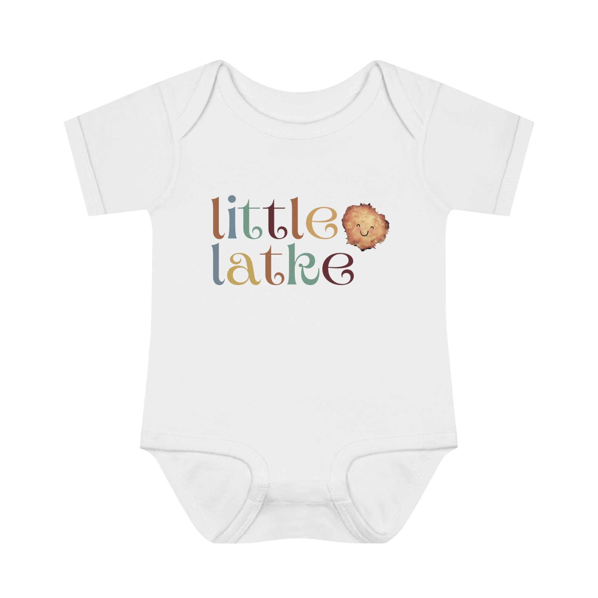 Latke Baby Onesie Infant Baby Rib Bodysuit, onesie, baby gift, hanukkah gifts, chanukah, jewish gift, jewish baby, israel art, latke graphic