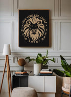 Am Yisrael Chai Wall Art Print Poster Jewish Home Decor Israel Gift Hebrew Israel Art Framed or Unframed Israeli Artist Design Lion Zion Art