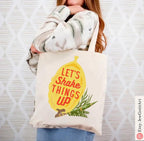 Etrog Sukkot Shake Tote Bag Jewish Art Am Yisrael Chai jewish gift Israeli Artist Israel Sukkah Decoration Jewish Holiday Gifts Market Art