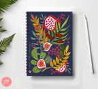 Israel Fruits Species Notebook Spiral Art Journal Planner Cover Wire-O Hanukkah Notebook Lined Pages Diary Travel Gift Birthday Gift gifts